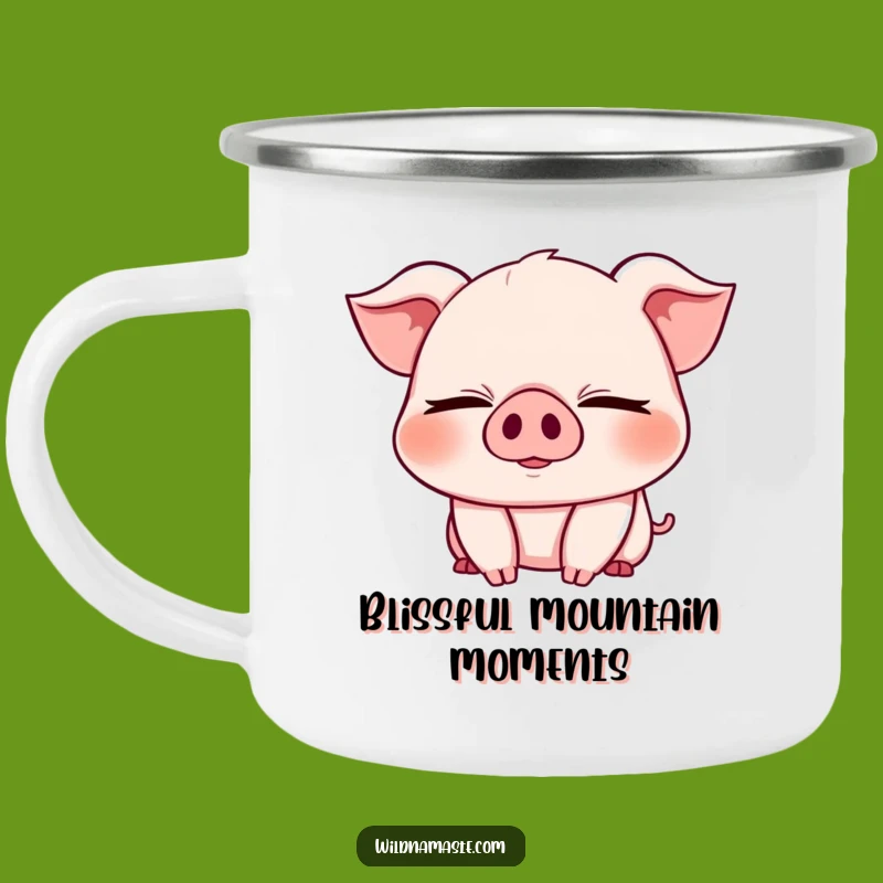 Funny Piglet Yoga Camping Mug: Enjoy Cheer on Your Outdoor Adventures