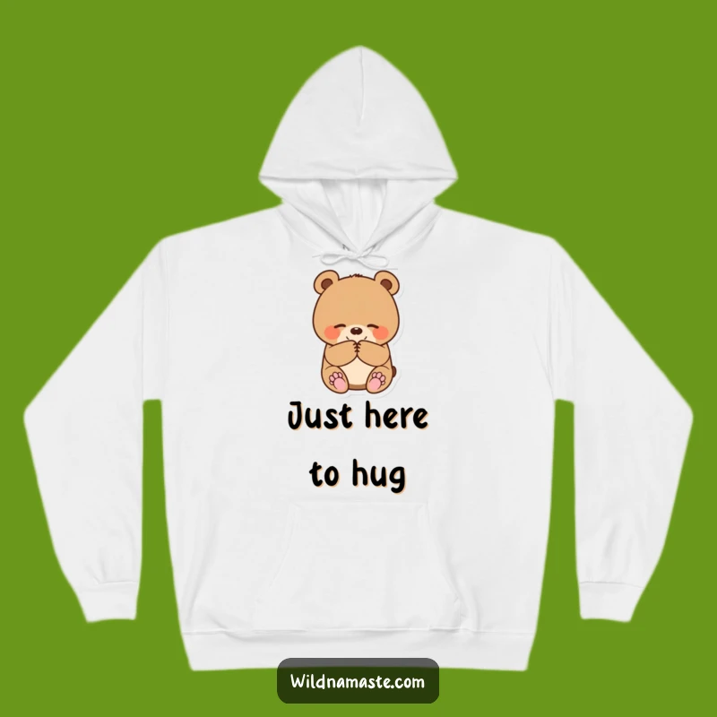Funny Bear Cub Bowing Hoodie: Stay Cozy and Cute with This Adorable Animal Design