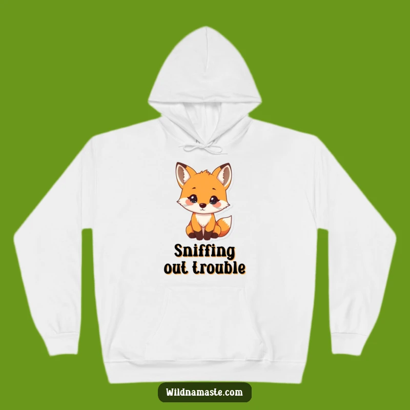 Funny Curious Fox Hoodie: Stay Cozy and Explore with This Adorable Animal Design