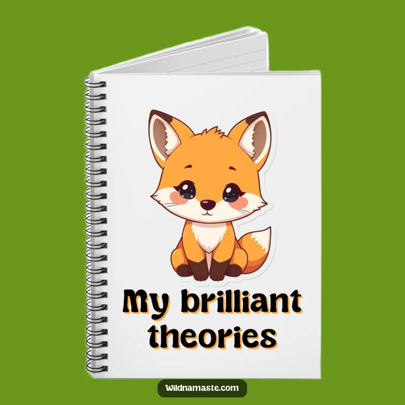 Funny Curious Fox Notebook: Jot Down Ideas with This Investigative Stationery
