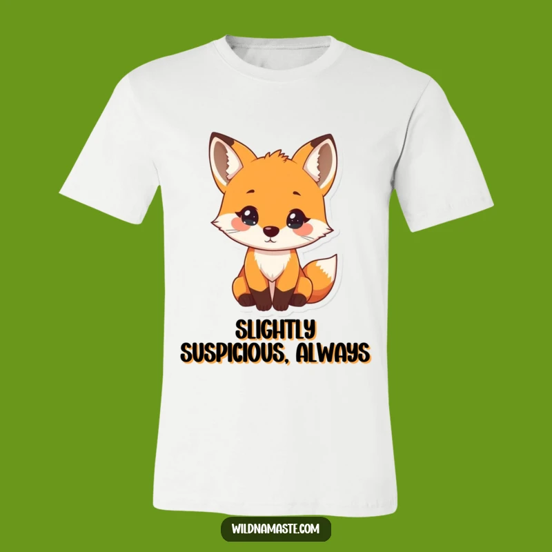 Funny Curious Fox T-Shirt: Show Off Your Inquisitive Side with This Tee